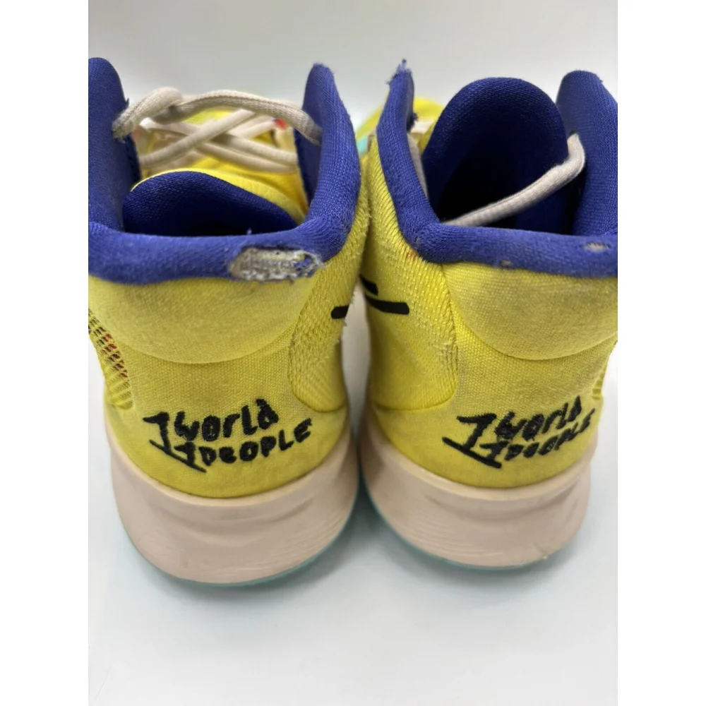 Nike Kyrie 7 GS World 1 People Size 6.5Y Yellow Colorful 2021 CT4080-700